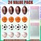 Easter Basket Stuffers for Kids Boys Girls, 24 Pack Foam Bouncy Stress Balls with Cards for Toddlers